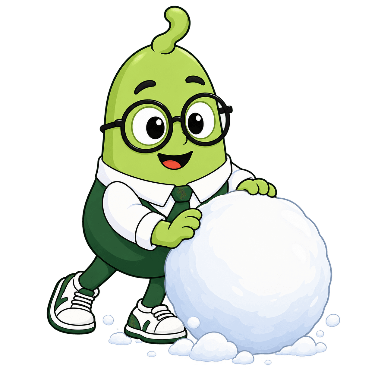 豆角滚雪球品牌角色正在推动雪球